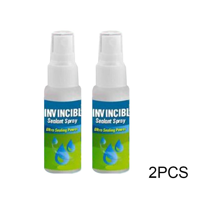 30ml Invincible Sealant Spray for Wall/Pipe/Roof Multifunctional Quick Sealant Fix Home Walls Leaking Repair Glue: 2pcs