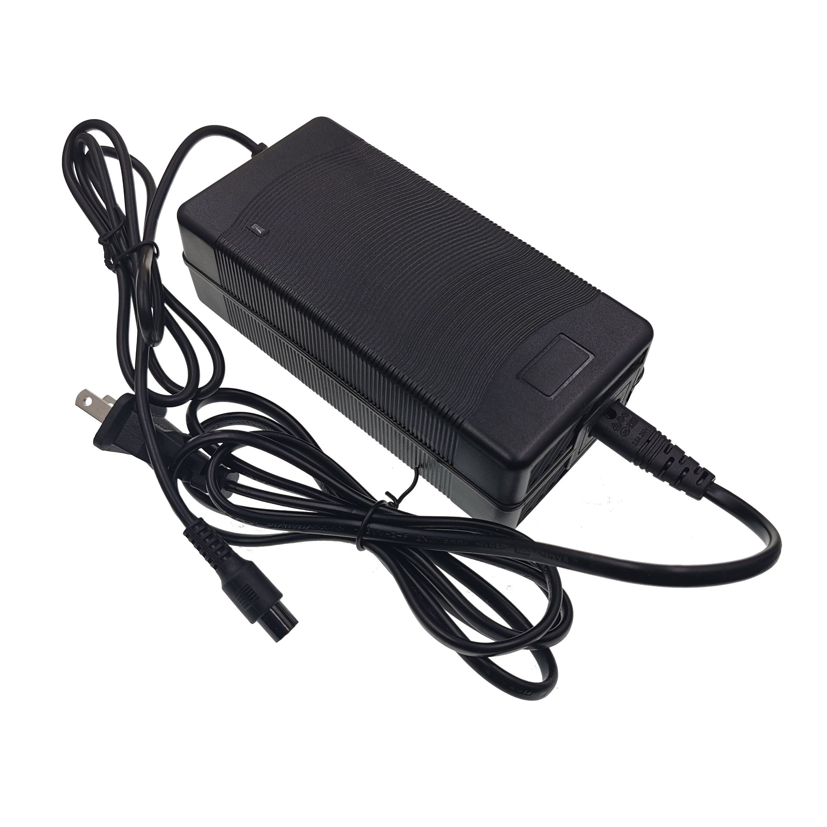 Chargeur de batterie au plomb 48V 2A pour 57.6V batterie au plomb électrique vélo Scooters chargeur de moto 3P GX16 plug