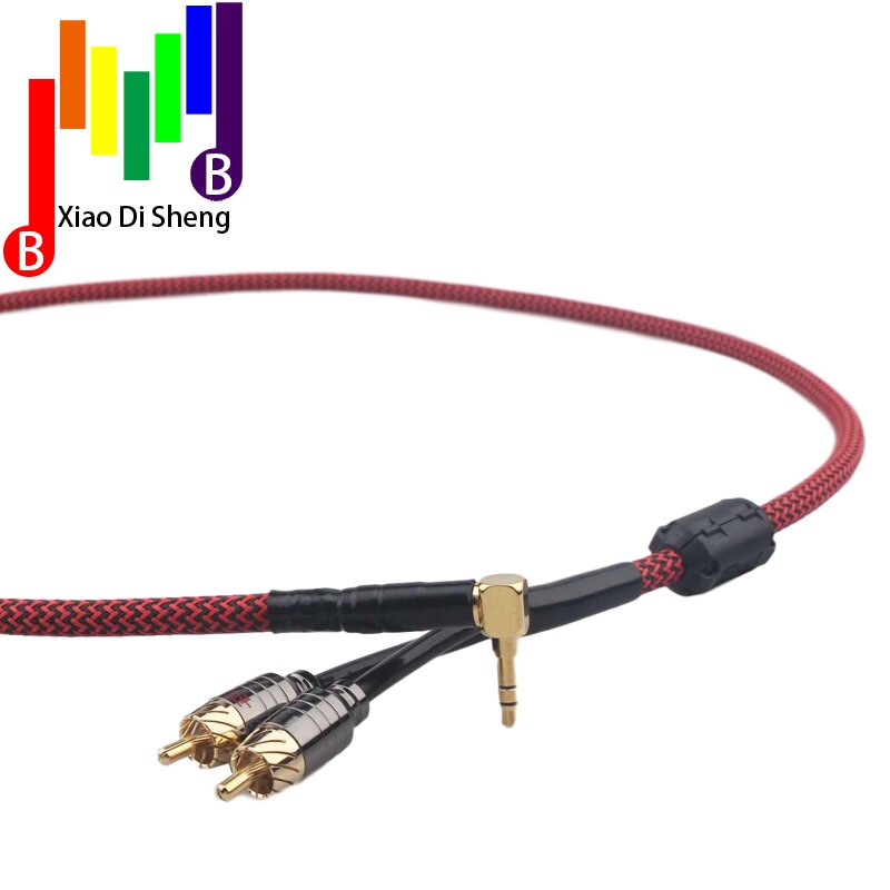 RCA Kabel HiFi Stereo 3,5mm zu 2RCA Audio Kabel AUX RCA Jack 3,5 Y Splitter für Verstärker Audio Hause theater Kabel RCA