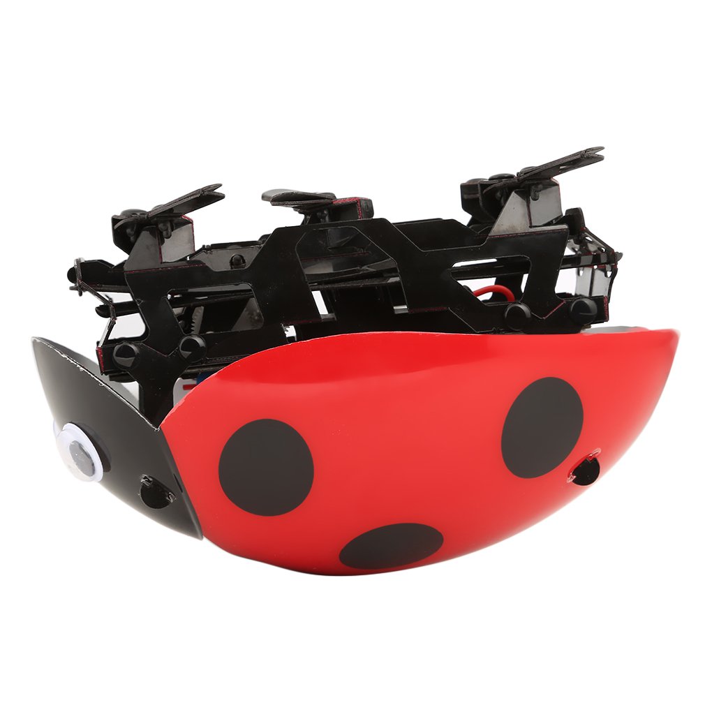 Remote Control Simulate Ladybug Beetle Electronic Toy DIY Children Kids Birthday Novelty Toys Simulation Scramble Insect