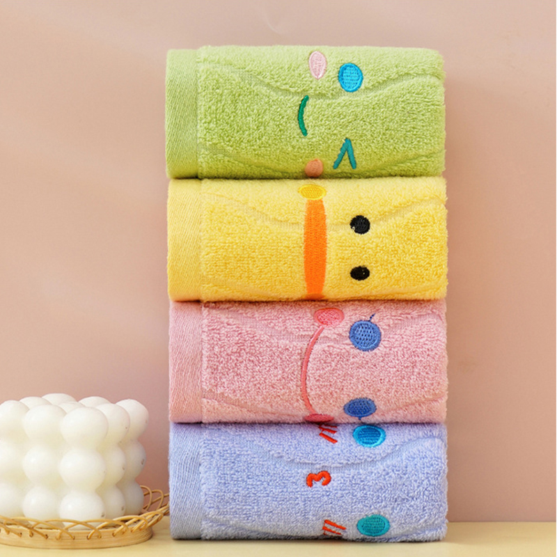 25 x 50cm søde håndklæder badehåndklæder ren bomuld af høj kvalitet husholdningshåndklæder absorberer vandfarve ansigtsvaskefibre børnehåndklæder