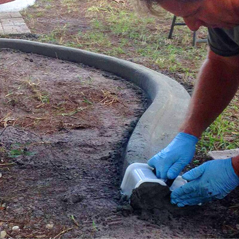 1pcs DIY smudge setting tool cement shaper garden masonry wall garden self-made cement bar viewing tool for garden