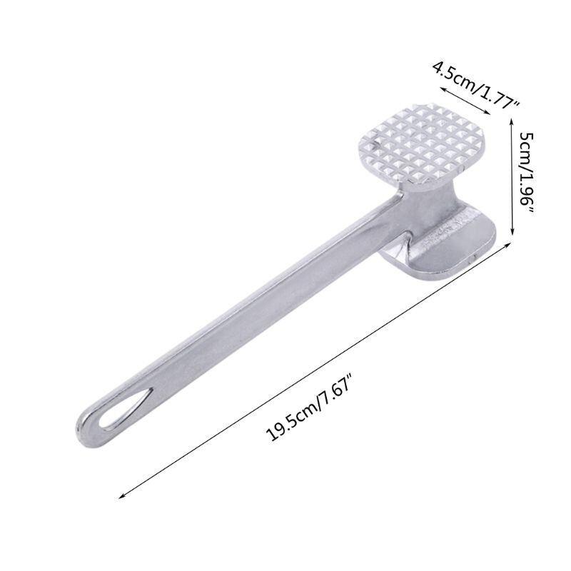 Double Sided Flat Surface Meat Tenderizer Hammer Chicken Meat Pounder Mallet Multipurpose Cooking Tool for Steak Chicken