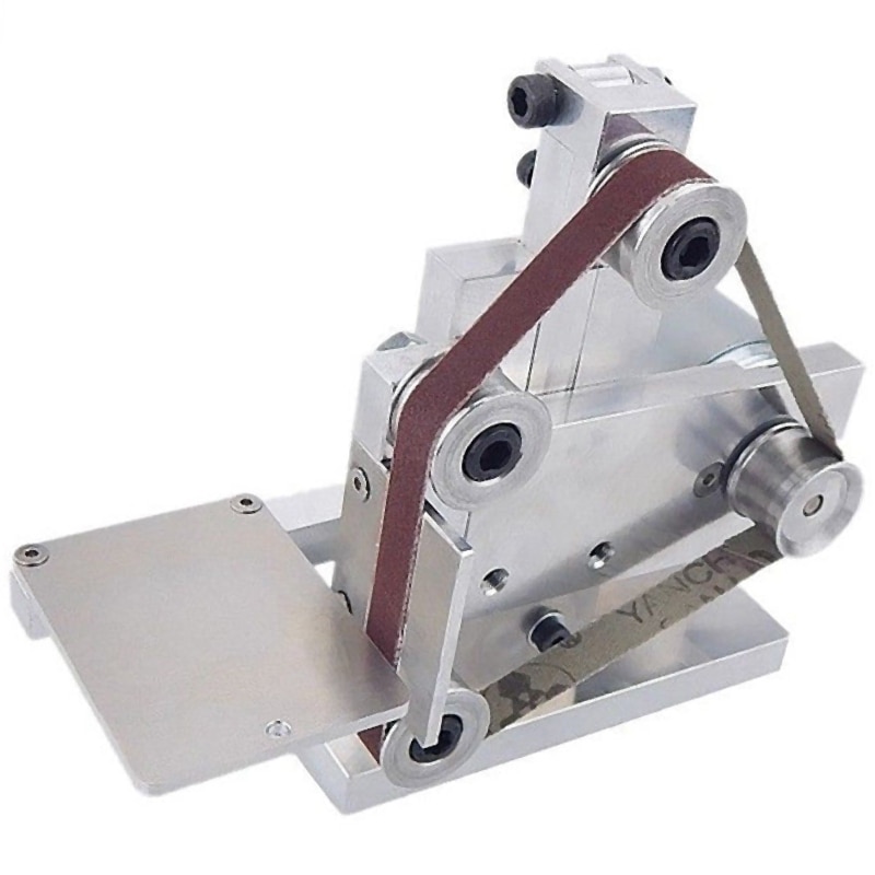 Ue wtyczka Diy mini szlifierka taśmowa szlifierka stołowa szlifierka polerska bufor elektryczna szlifierka kątowa 175x110x140Mm