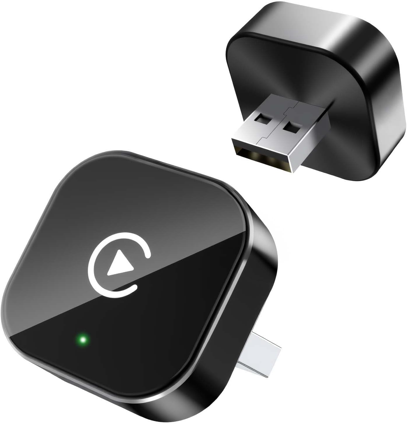 Draadloze carplay-adapter voor apple iphone & android (upgrade), plug-and-play, snelle en stabiele verbinding met carplay & android.