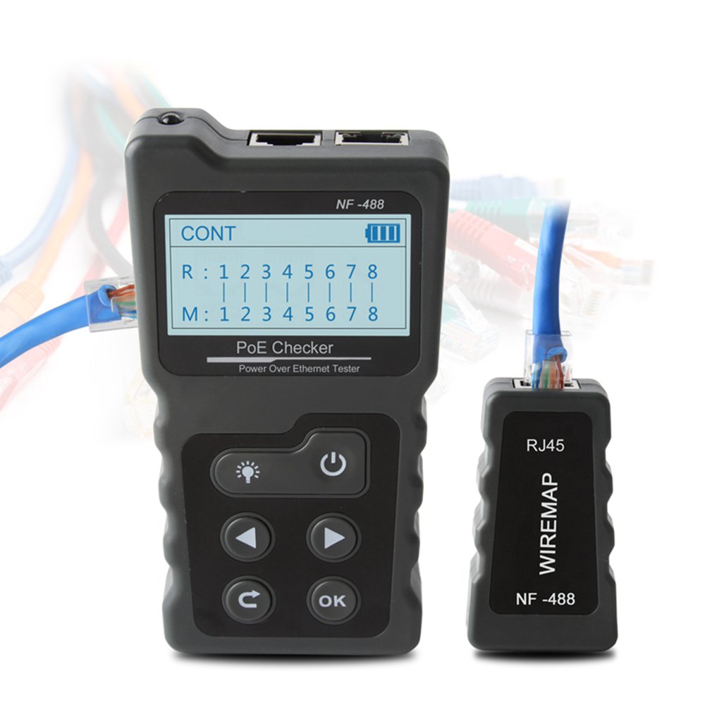 Network Tester Checker Test Power Over The Ethernet Cat5 Cat6 Lan Tester Network Detection Tool
