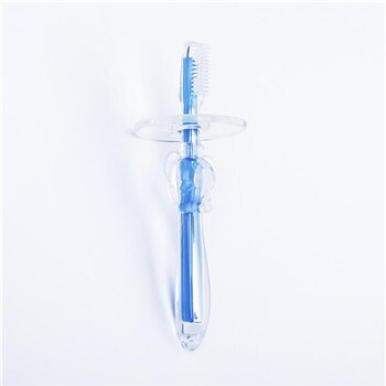 Baby Lebensmittel Klasse silikon schallwand weiche zahnbürste männer und frauen Baby Ausbildung Super weich milch zahnbürste Baby Art pflege liefert: Blau