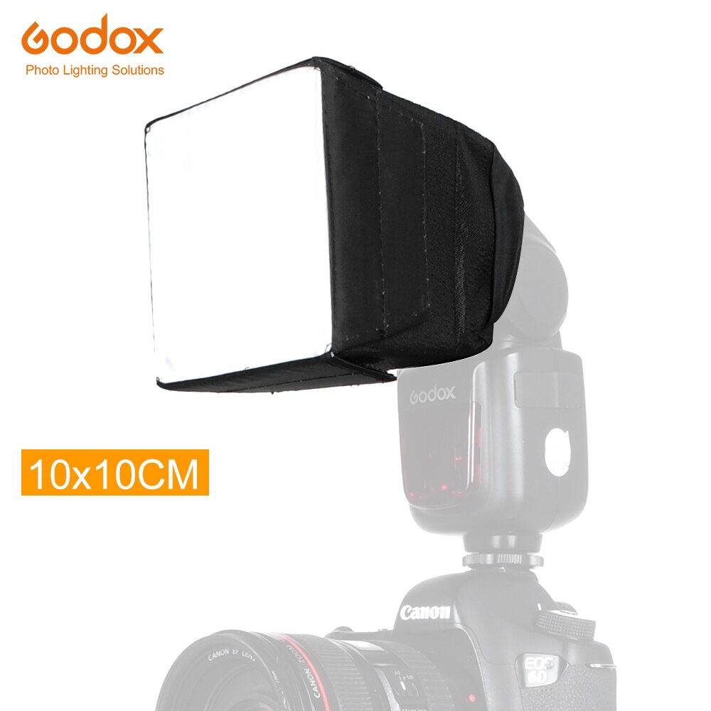 GODOX SB1010 10*10cm Softbox Universal Folding Speedlight Softbox Flash Diffuser Camera Speedlite