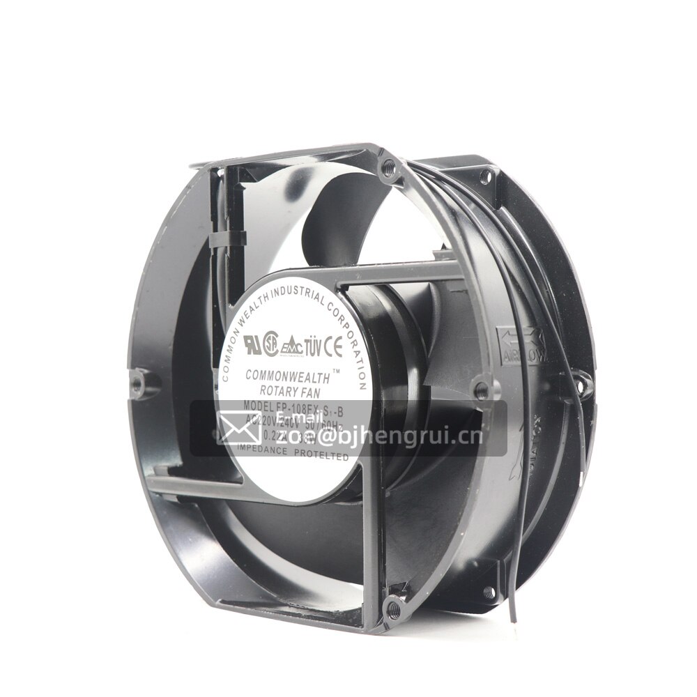 ROTARY Fan FP-108EX-S1-B 220V 38W Dual Bearing 172x150x51mm Round Axial Cabinet Cooling Fan