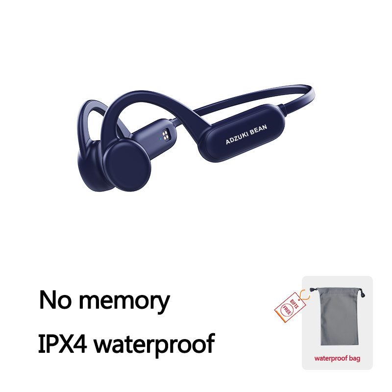 Knochen Leitung Bluetooth Kopfhörer Schwimmen IPX8 Kopfhörer Mit Mic Drahtlose Sport IPX4 Wasserdichte Kopfhörer für Iphone Xiaomi: Blau Nein sd ipx4