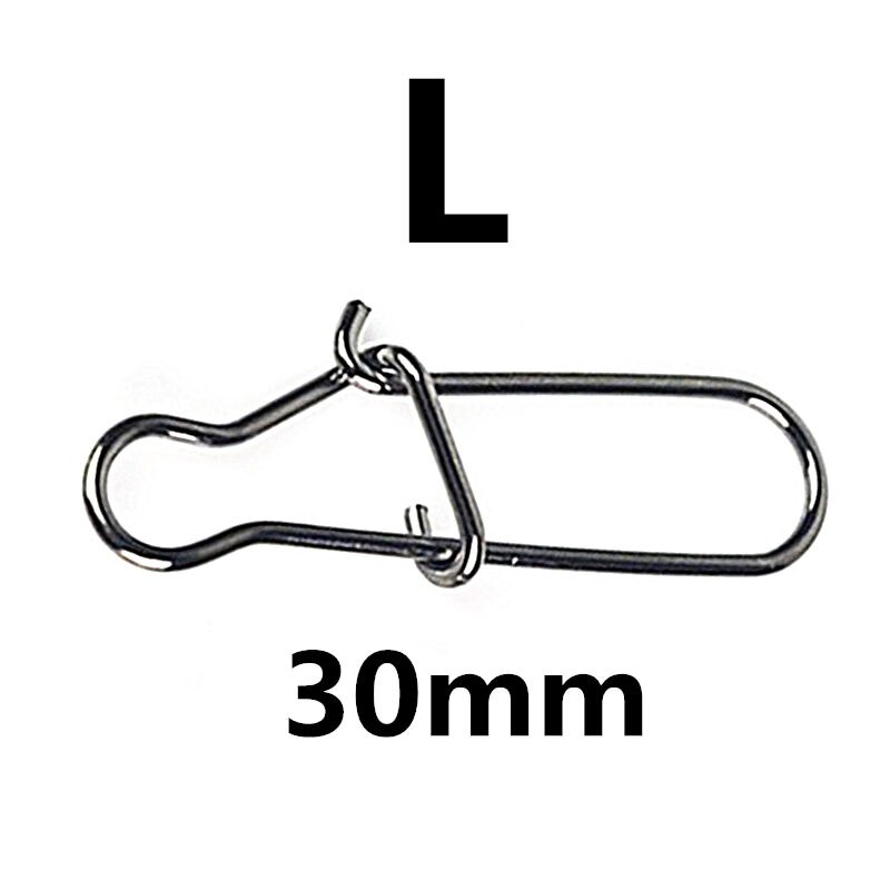 10 pz aggancio Snap Pin in acciaio inox canna da Pesca girevole di sicurezza scatta gancio richiamo accessori connettore Snap Pesca PJ-192