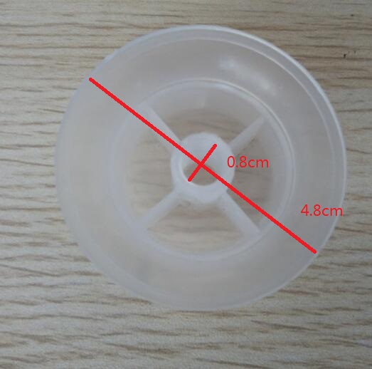 Transparent vit fläktfästskruv 8mm bordsfläktdelar