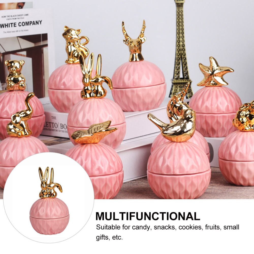 Hand Birthday Ceramic Candy Box Stylish Storage Bottle Pretty Storage Box