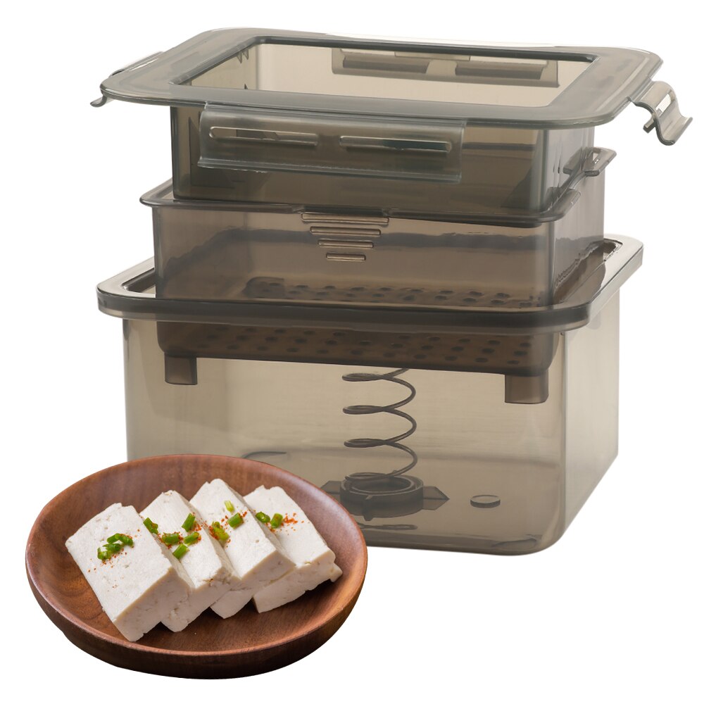 Safe Tofu Press Presser Built-in Water Removal Drainer Gadget Homemade Kitchen Cooking Delicious Curd Making Machine
