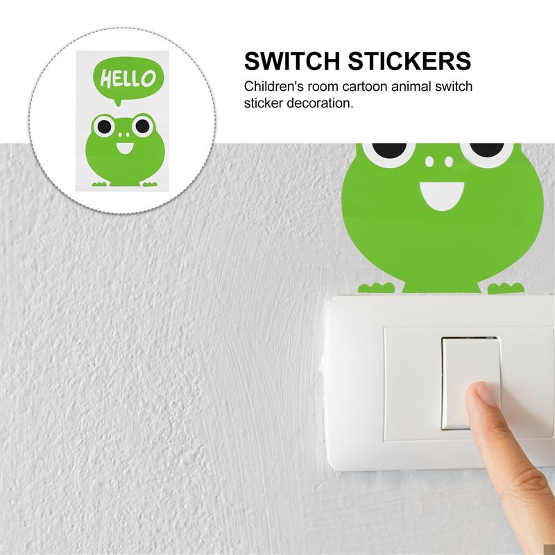1Pc Stickers Zelfklevende Schattige Cartoon Sticker Outlets Decoraties Licht Schakelaar Sticker Voor School Kamer Home
