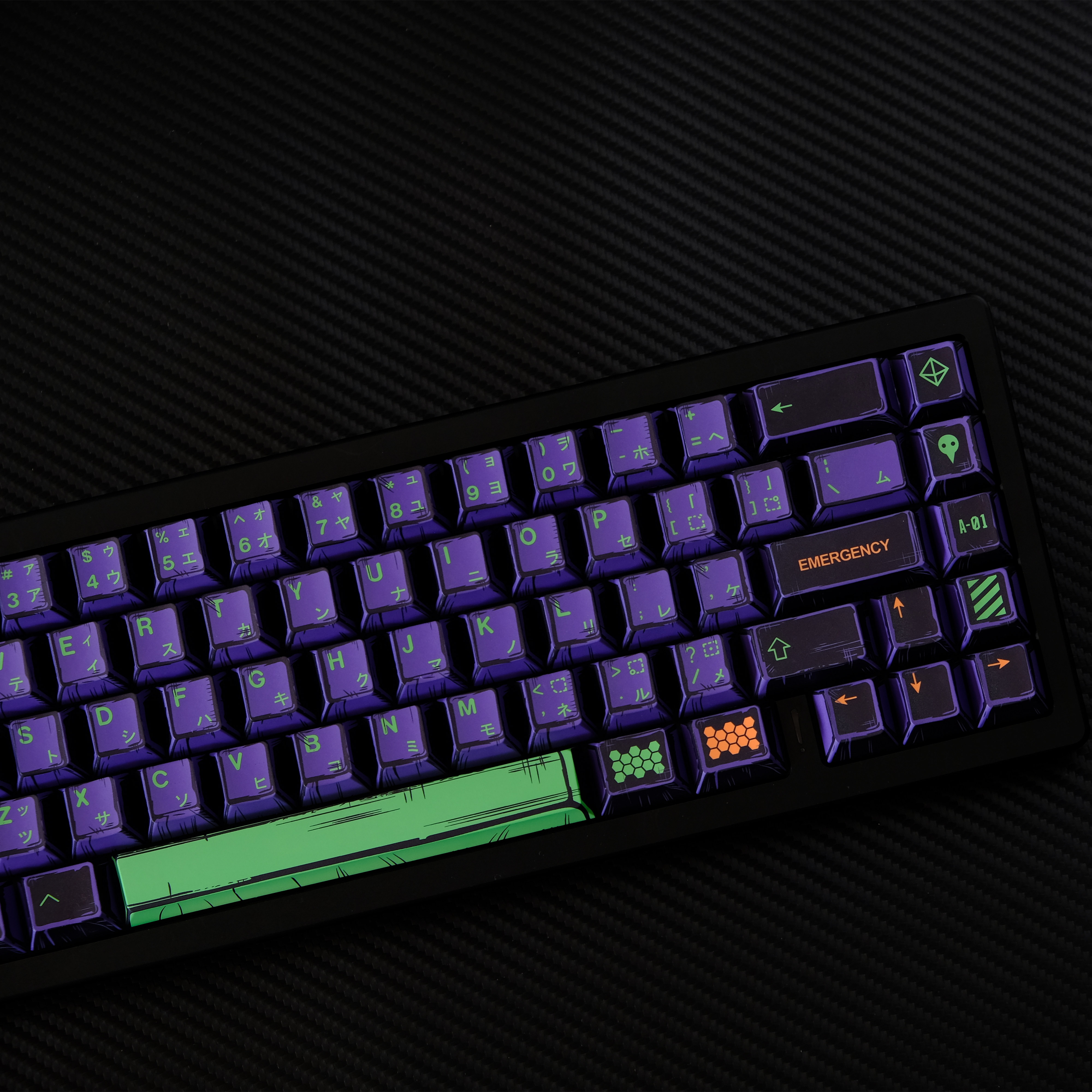 EVA 01 Mechanical keyboard Keycaps Cherry Profile PBT 78/151 Keys Dye-Sub Comic Style Keycaps For MX Switches Wooting ISO Layout