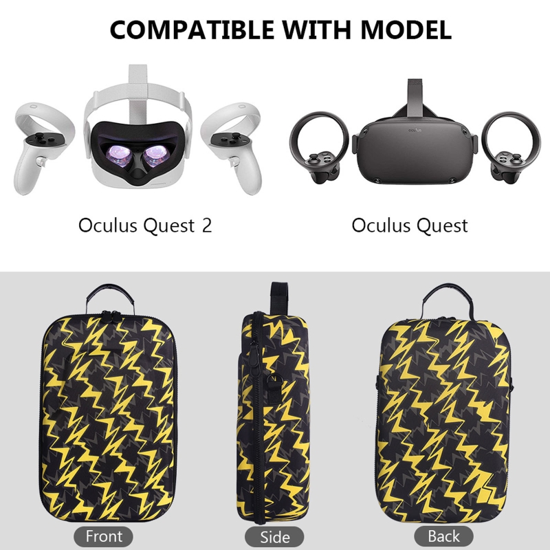 Hard Carrying Cover Protective Pouch Box Case Bag for -Oculus Quest 2 VR Glass
