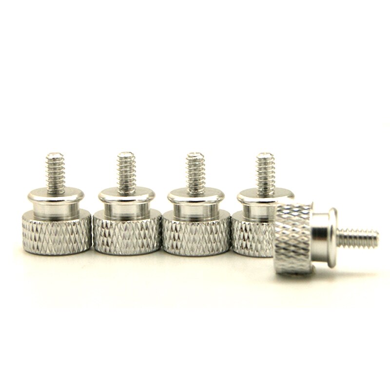 PC Cooling MOD Colorfull Hand Screws For Chassis Side Panel 5pcs: Silver-5PCS
