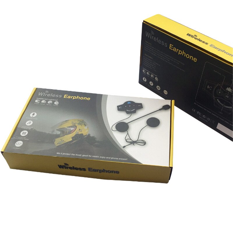 Bluetooth Motorhelm Headset Motor Handsfree Headset Hoofdtelefoon Intercom Voor Muziek Gps Auto Styling Dfdf