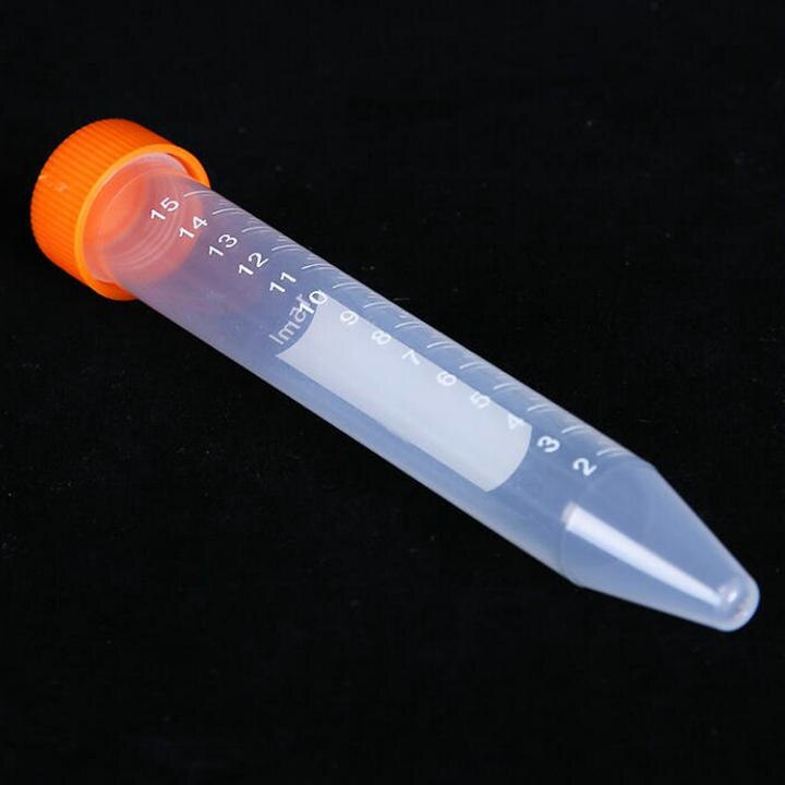 100 ml tubo de centrífuga de 15 pçs/lote com graduação V-em forma de Fundo, Tubos de Centrífuga de Cone para experimentos de Laboratório