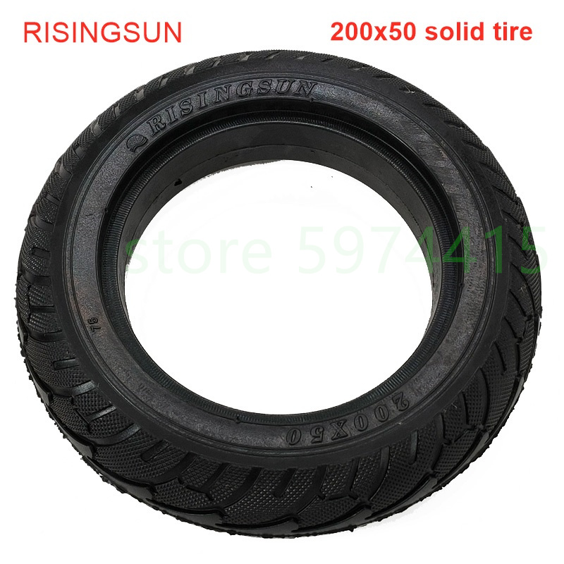 200x50 Solid Tyre 8 Inch Tubeless Tyre Non-inflatable Explosion-proof Tire for Electric Scooter Moto 200x50 RISINGSUN tire