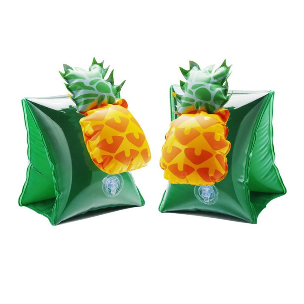 Children Toddler Life Jacket Kids Swim Vest Arm Bands Swimming Wear Float Kids Bubble Eco-friendly PVC: Pineapple