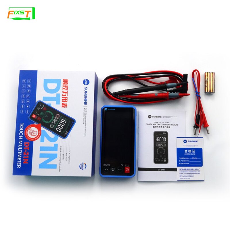 SUNSHINE DT-20N Touch Multimeter Digital Tester Instrument Test Precision Components Carry Around Accurate Measurement