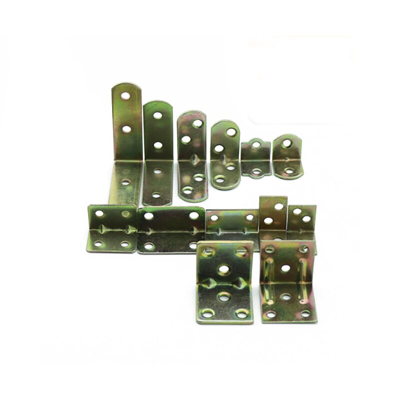 10Stck Edelstahl Rechten Winkel Klammern 90 Grad Ecke Klammern Regal Zauberstab Gestell Unterstützung Halfter Halterung DIY Möbel Hardware-