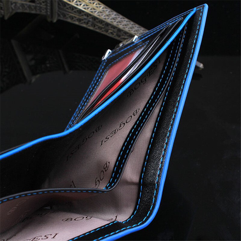 ZHDAOR Men Stylish Bifold Business Leather Wallet Card Holder Coin Wallet Purse clutch portfel cuzdan billetera carteira 40MA11