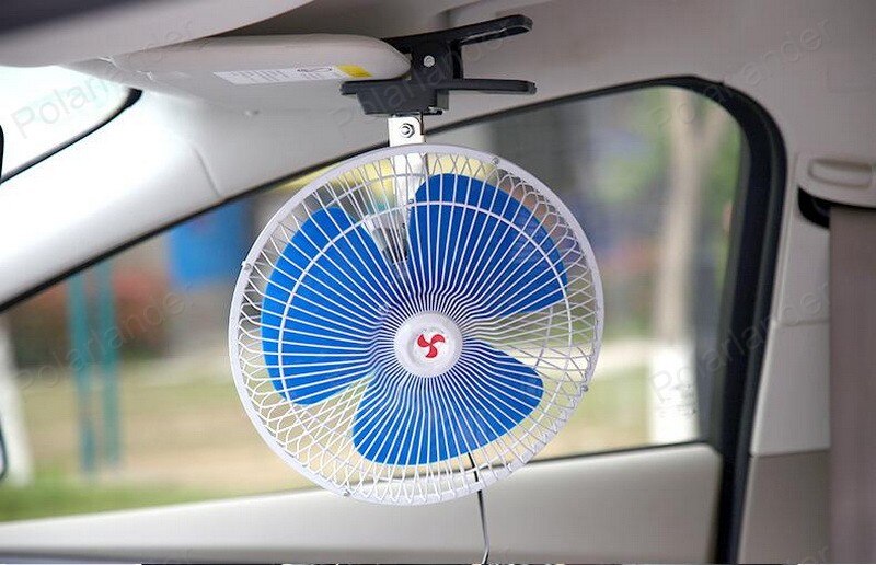 Mini Electric 8 inch 24 V 25W Car Fan Low Noise Summer auto Air Conditioner Portable Vehicle Cooling Fan