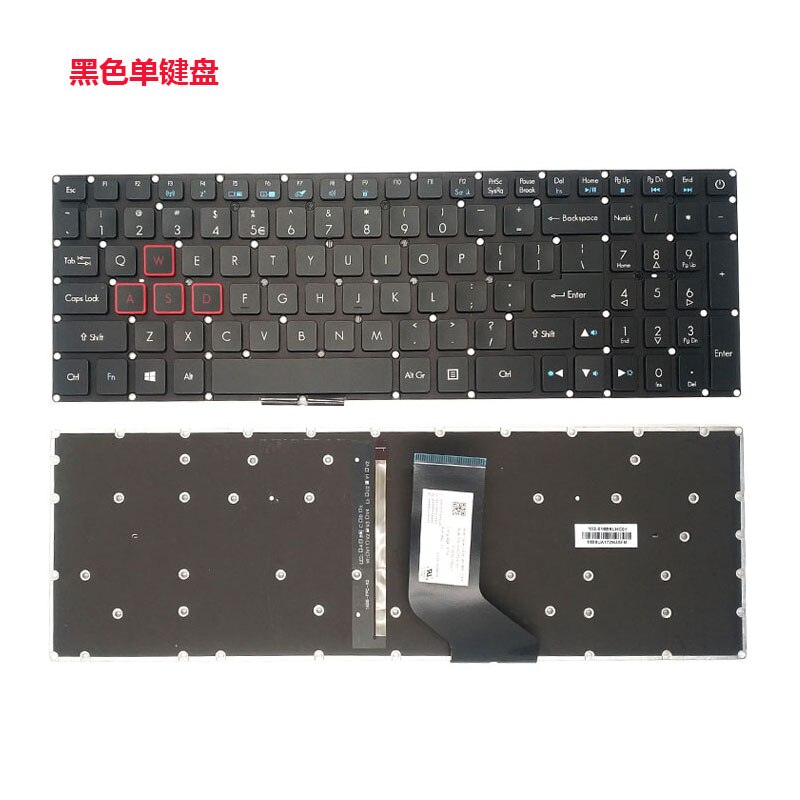 US Keyboard Backlit For Acer Nitro 5 AN515-51 AN515-52 AN515-53 AN515-41 AN515-42 AN515-31 N16C7 N17C1 VX5-591G 793 VX15