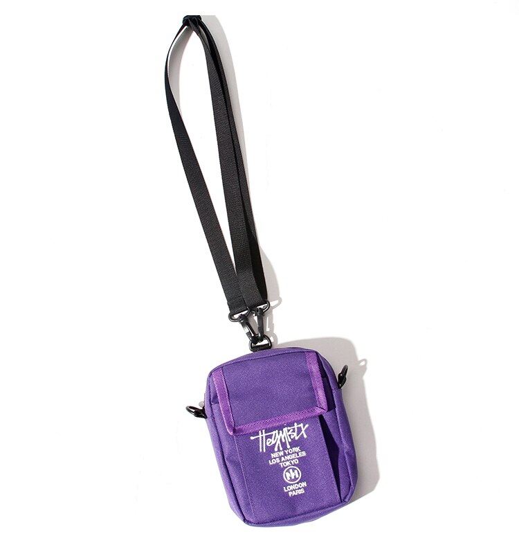 Waterproof Casual Men Shoulder Bag Oxford Letter Crossbody Bags Mini Back Pack Wallet Messenger Bag Men Small Travel Pouch: purple
