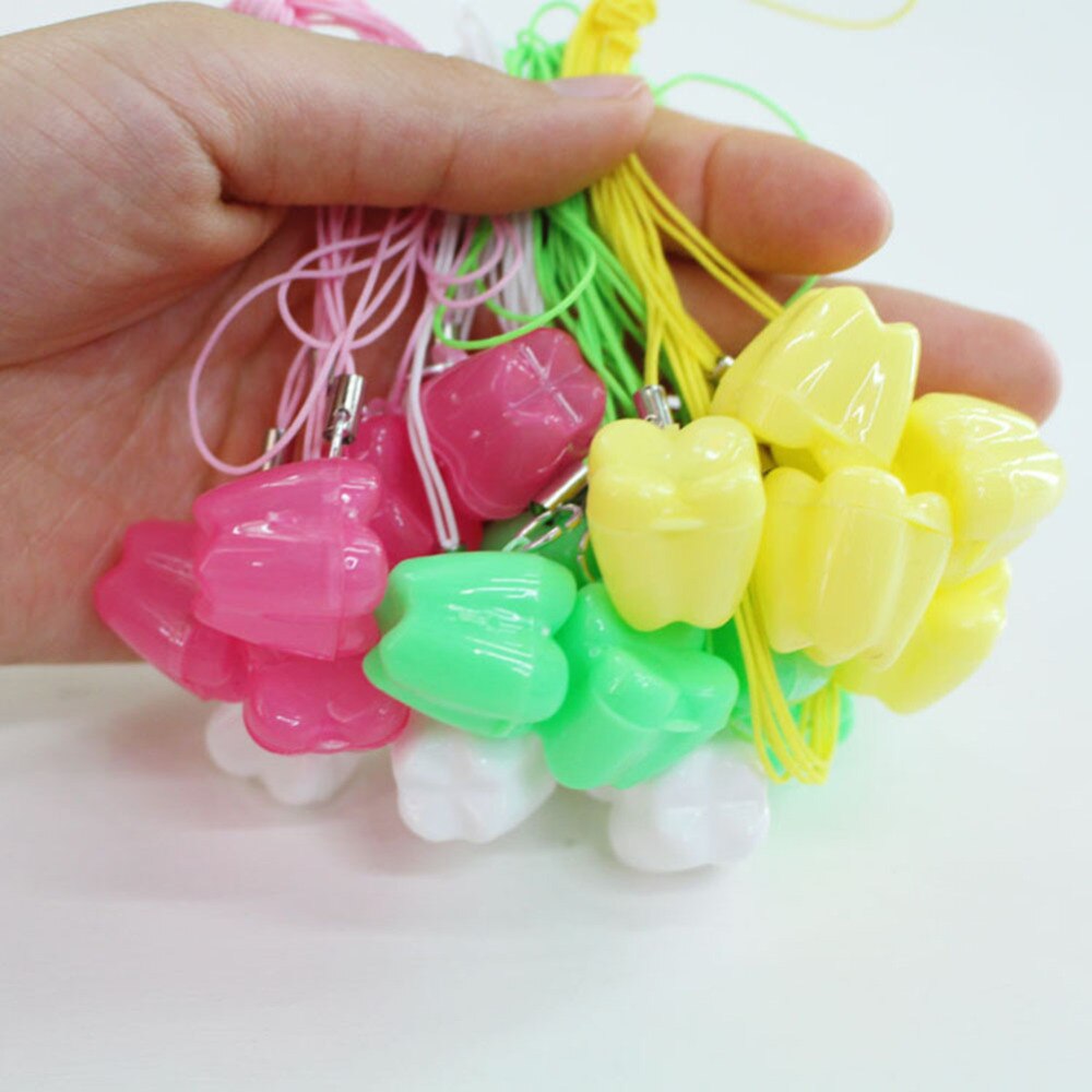 50 Pcs Tooth Shape Milk Teeth Box Children's Souvenir Save Baby Tooth Box Kids Tooth Mini Storage Boxes