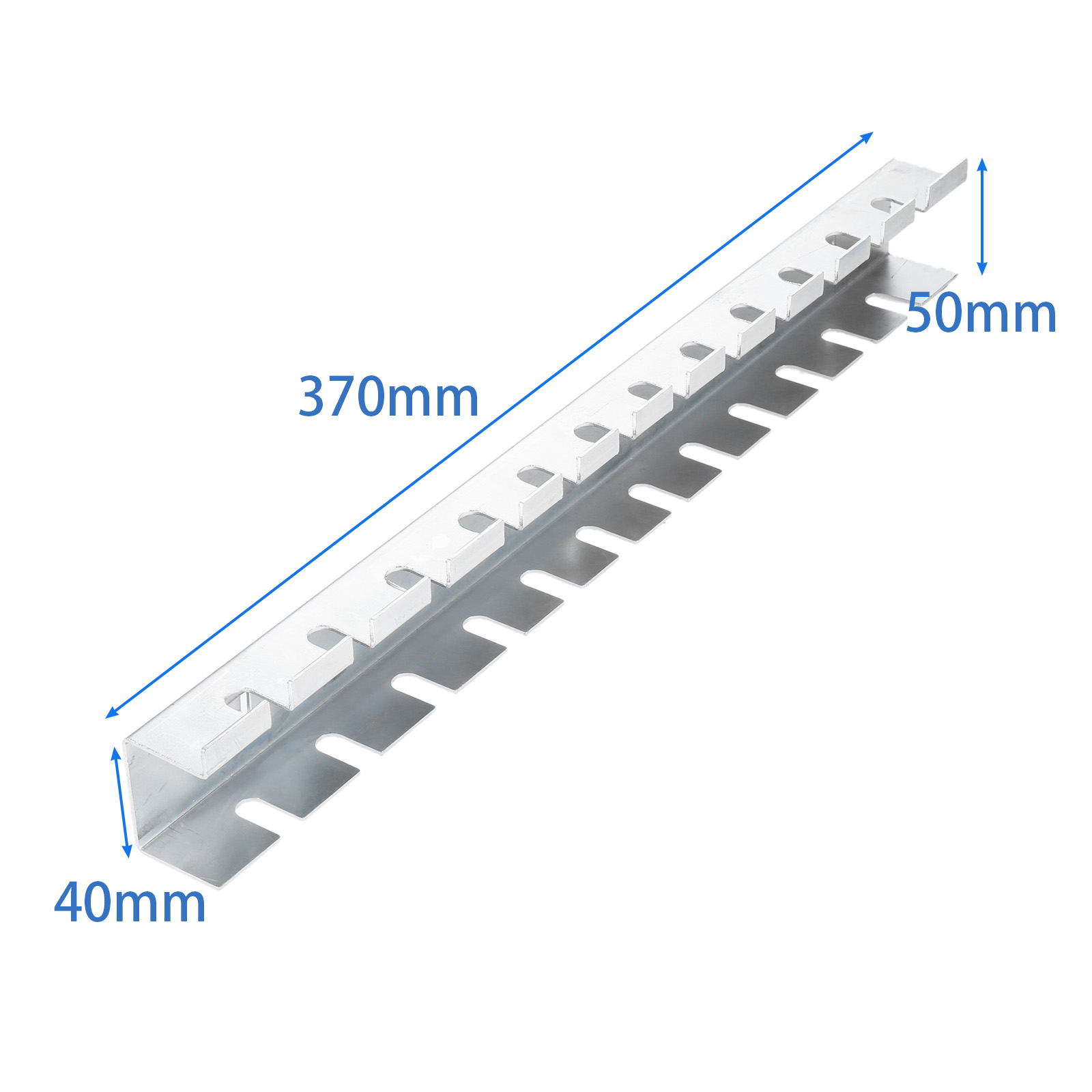 DRELD Strumento Gancio per appendere Espositore in metallo Negozio in metallo Buoni ganci per scaffali Strumento per piastra con foro quadrato Strumenti per la conservazione della cucina domestica: Grigio scuro