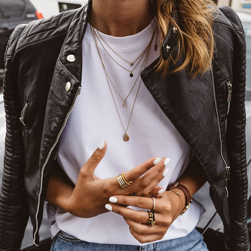Chaqueta de cuero sintético para mujer, prendas de vestir de cuero sintético, estilo gótico Punk, temporada primavera otoño