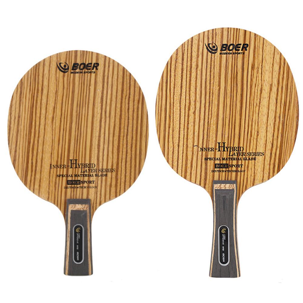 Table Tennis Bat Floor Long / Short Handle Single Shot 2 Layers Of Zebra And 5 Layers Ayuus