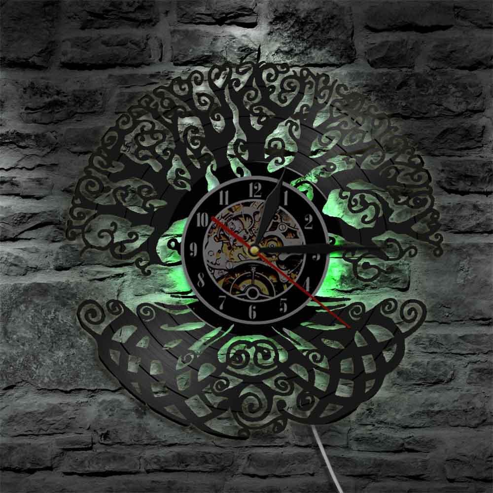 Horloge Murale Arbre De Vie 40cm - Silencieuse, Sans Tic-tac, à Piles, Pour Salon, Chambre Ou Cuisine