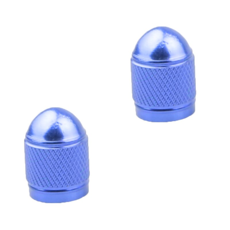 2/4PCS Universal Aluminum Alloy Schrader Valve Caps Wheel Tire Valve Dust Covers for Cars Motorcycles Bikes Bicycle Accessories: 2PCS Blue