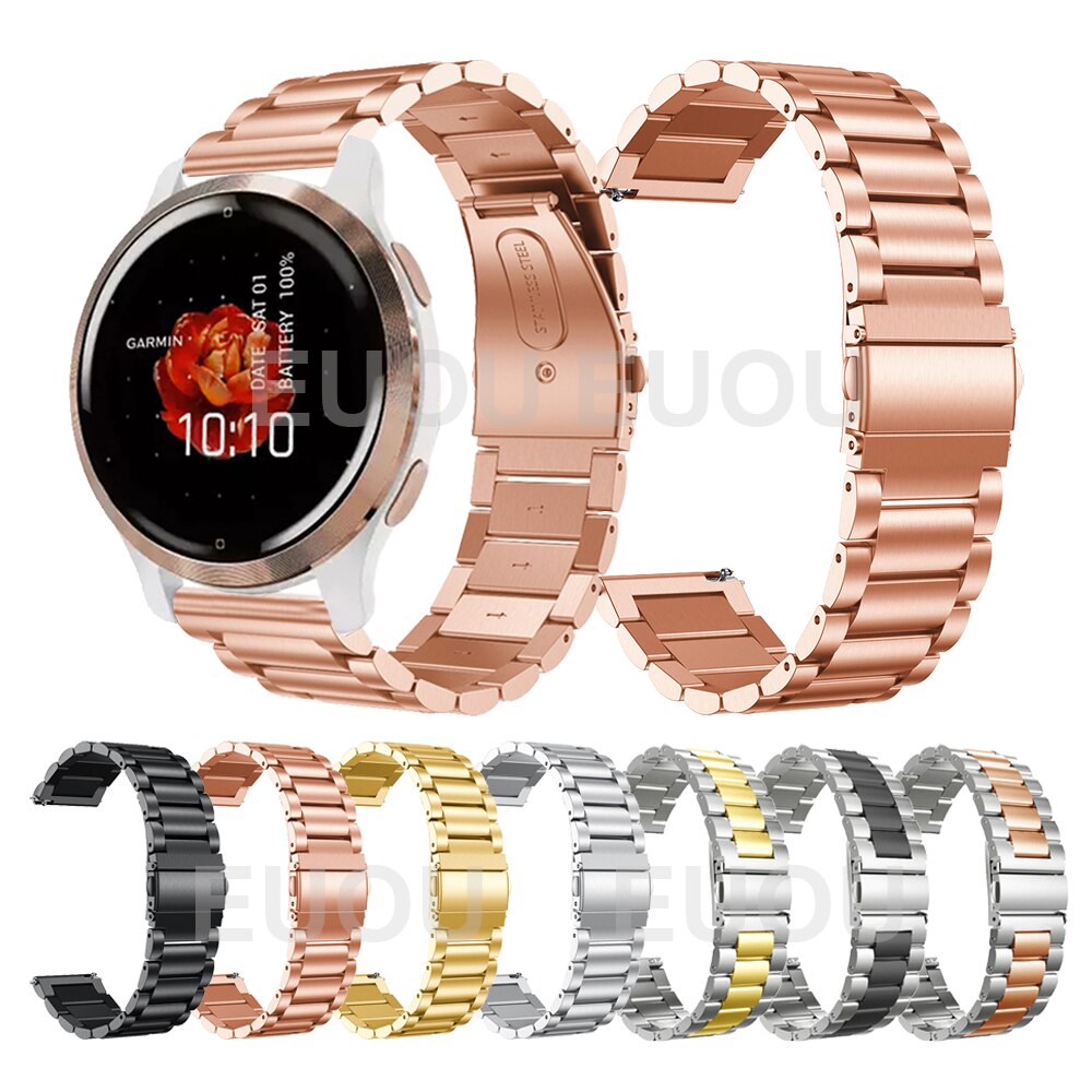 Argento Acciaio Inox Milanese Cinturino per Garmin Venu 2 Più Argento Acciaio Inox Milanese Cinturino per Garmin Venu 2 Più