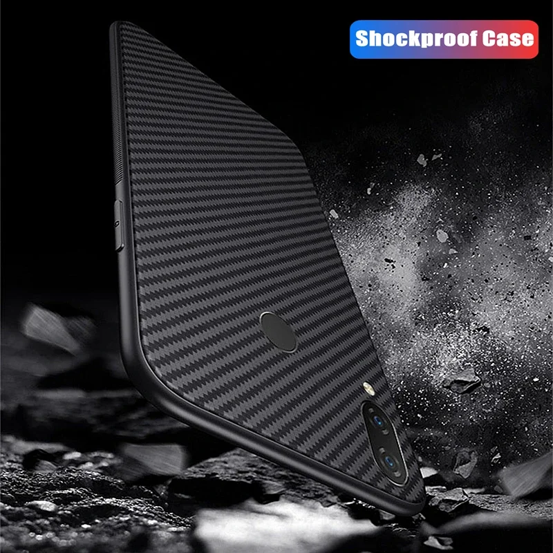 Funda de fibra de carbono para Xiaomi Redmi Note 7 8 9 10 11 12 13 14 Pro Plus 5G 12S 11S 10S 9S 8T 10C 12C 13C 14C funda de silicona