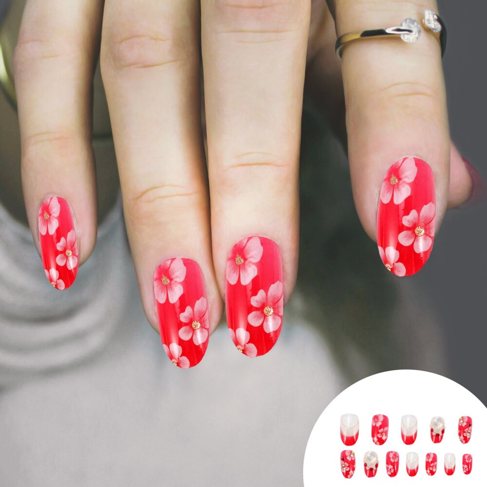 24Pcs Kerst Handig Nail Patches Manicure Stickers Vingernagel Decals Voor Nail Salon Prive Manicure
