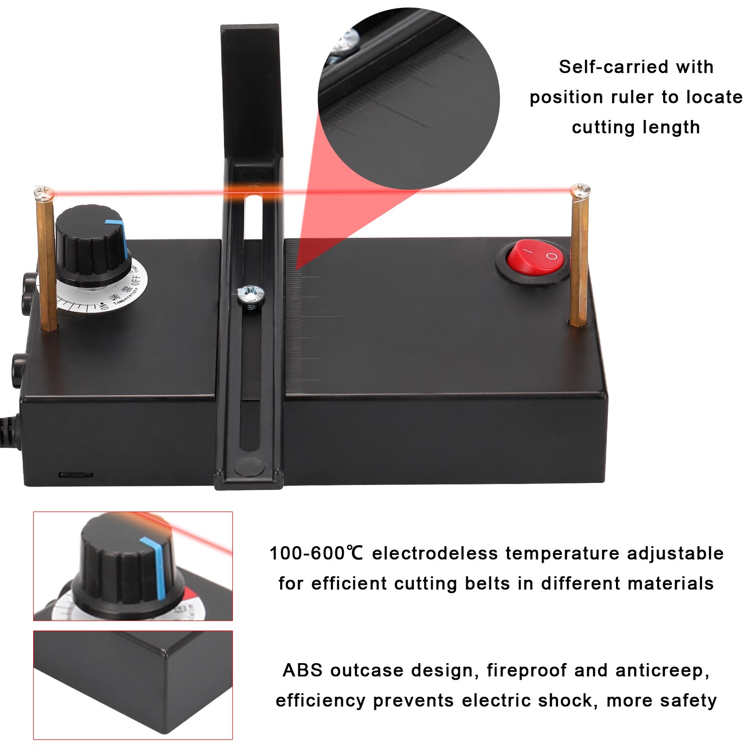 Máquina cortadora de cinta para uso doméstico, herramienta Manual para cortar cintas, bricolaje, cortador térmico