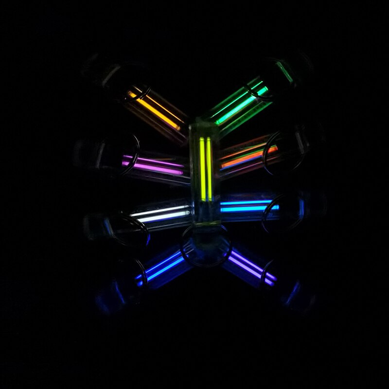 Nite Tritium Glowring Keychain Key Fob Night Automatic Light Self Luminous Fluorescent Tub Tritium