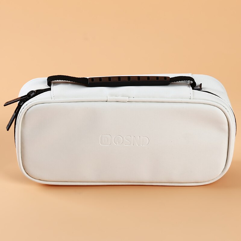 Women Bag PU Multi-function Waterproof Cloth Portable Ladies Travel Storage Bag Wash: Portable white