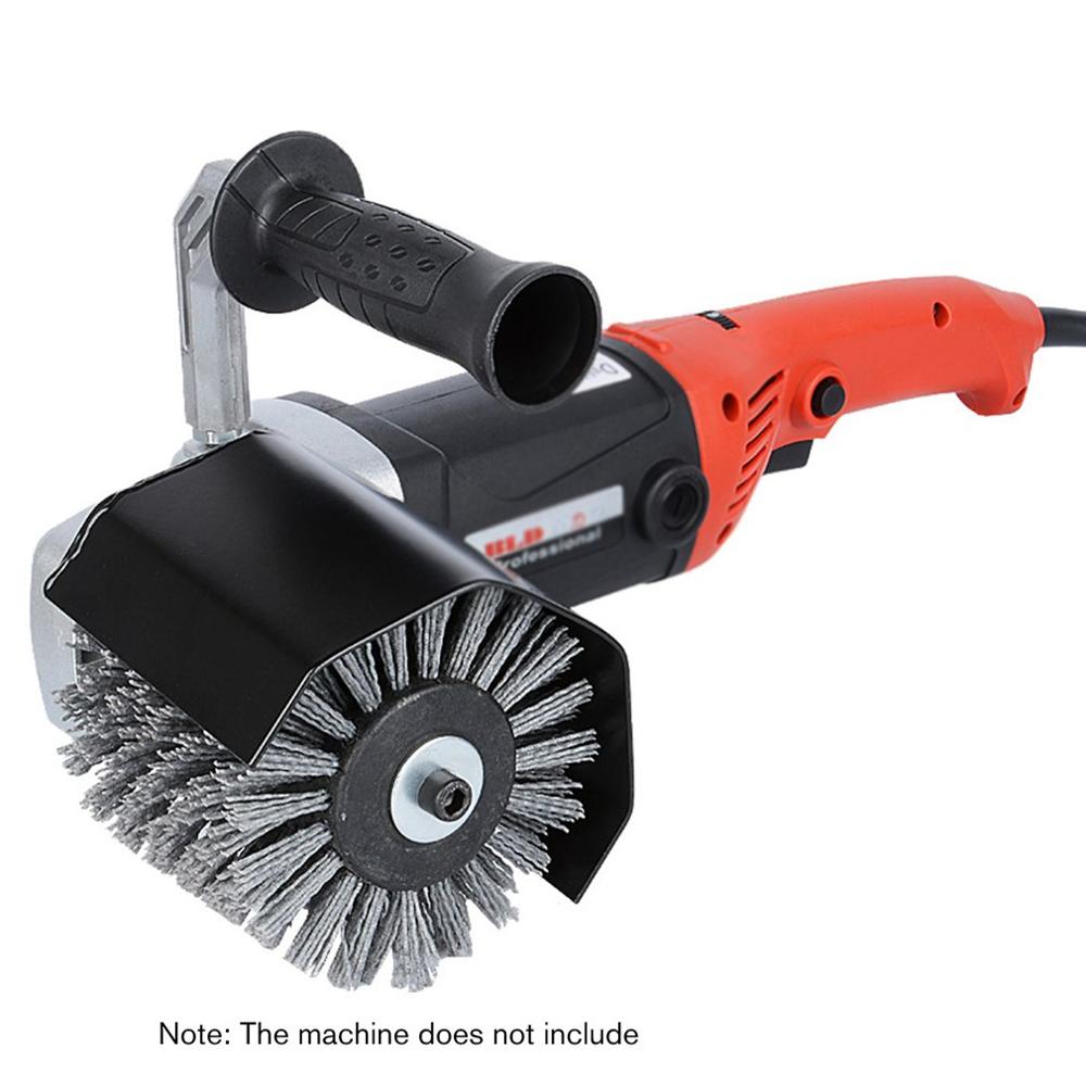 Abrasive Wire Drawing Round Brush Head Polishing Grinding Tool Buffer Wheel For Furniture Wood Sculpture Rotary Drills