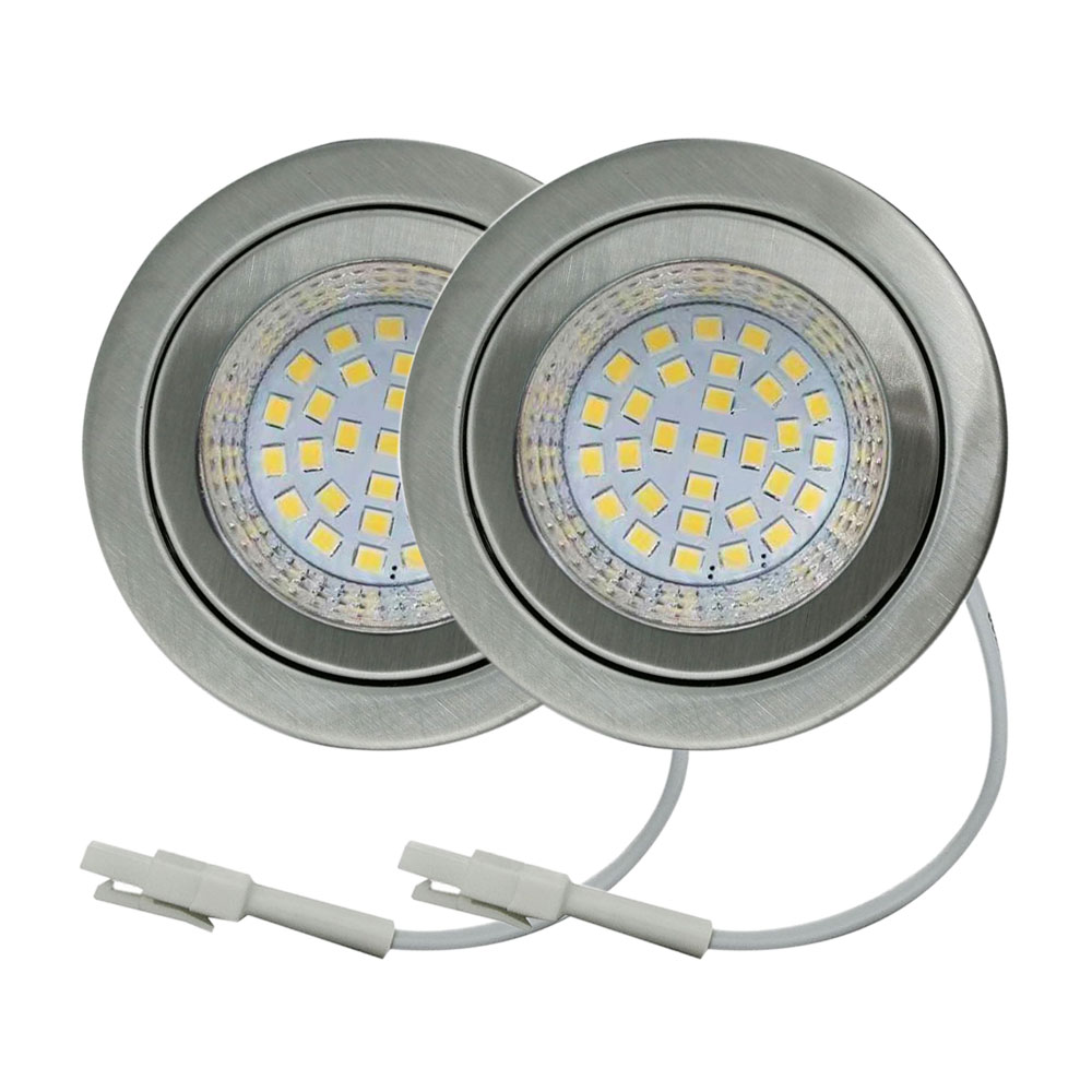 Bombilla LED para capó de cocina de 2 piezas, 2,5 W, 220-240V, para cocina con orificio de 60mm, iluminación debajo del armario, equivalente a bombilla halógena de 20W