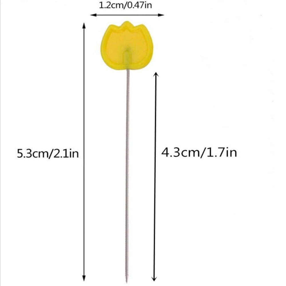 50Pcs/Box Patchwork Tulip Pins Positioning Needle Sewing Marker Needle Dressmaking Pins DIY Handmade Make Garment Accessory