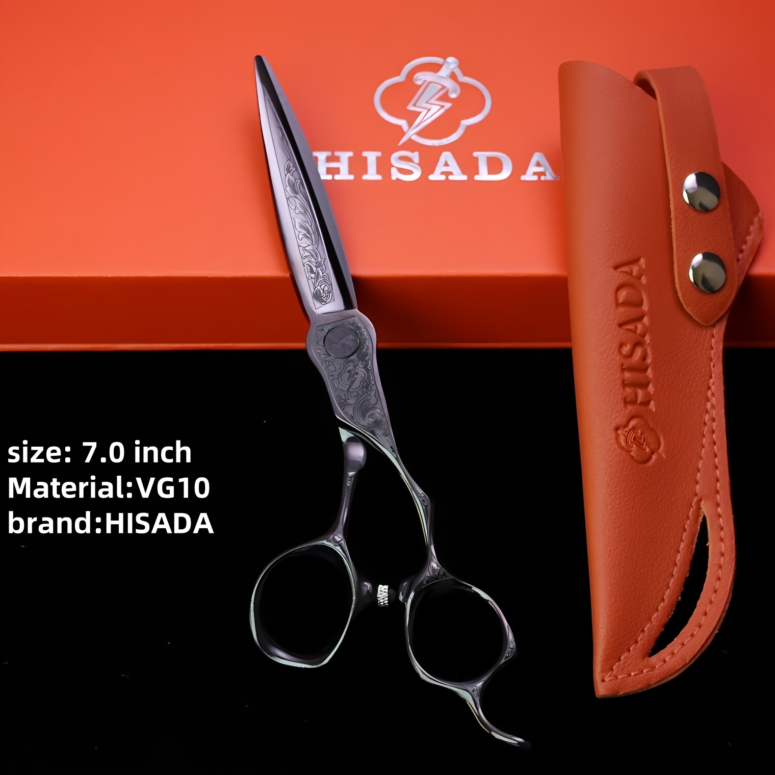 HISADA 6,0-inch VG10 staal Wolfraam Staal Patroon Hoogwaardige schaar Patroon Professionele Kapsalon Top Professionele Schaar