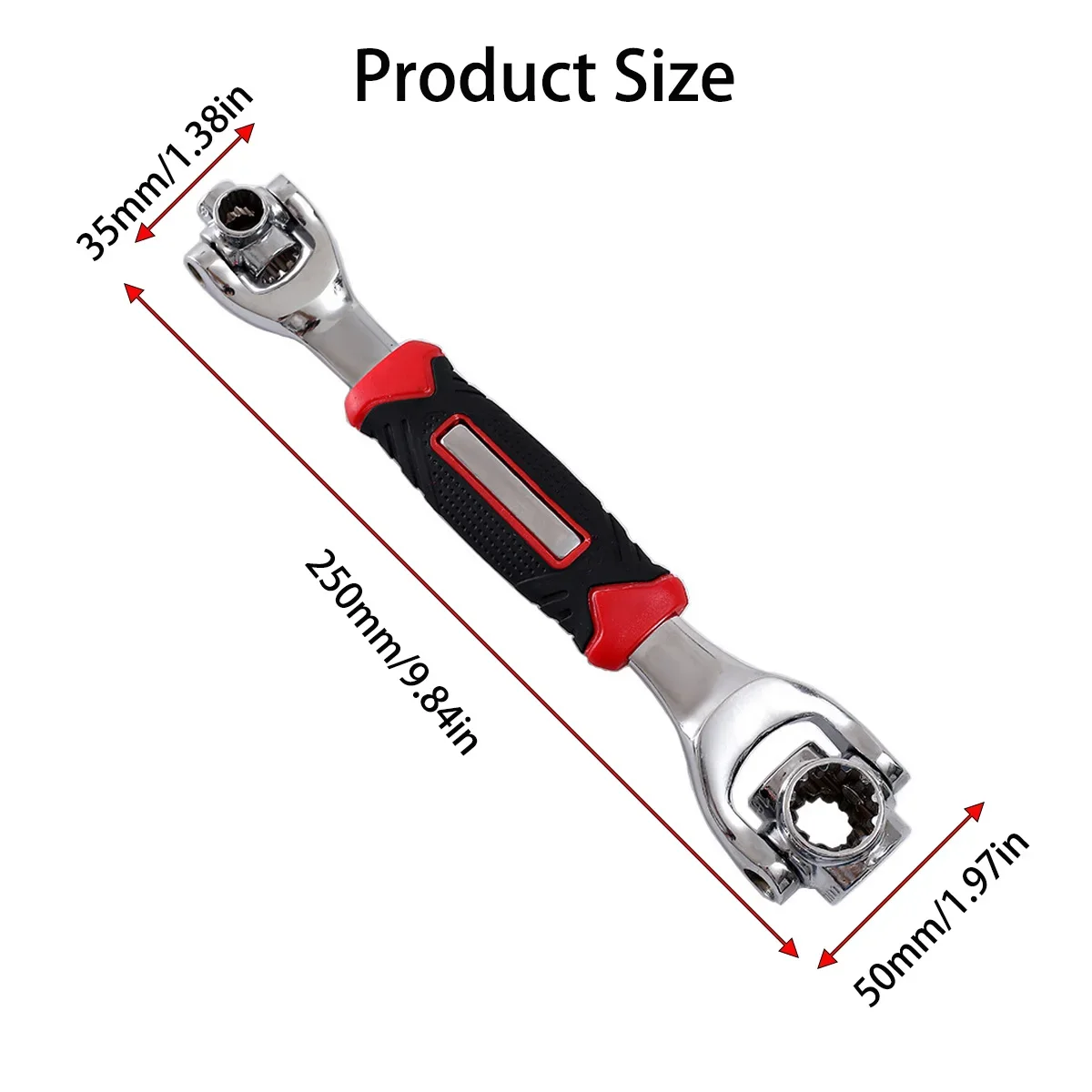 Llave multiusos 360 grados 8-21mm llave universal 52 en 1 juego de llaves de tubo multifunción 8 en 1