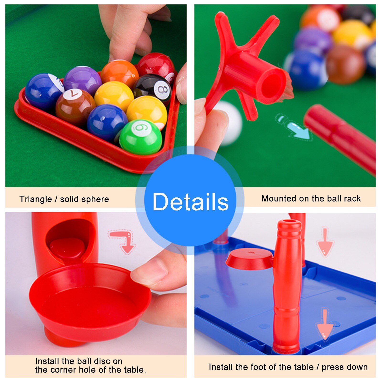 Children's toy mini pool table advanced desktop billiards and curling basketball and golf multi-function table гарри 40*